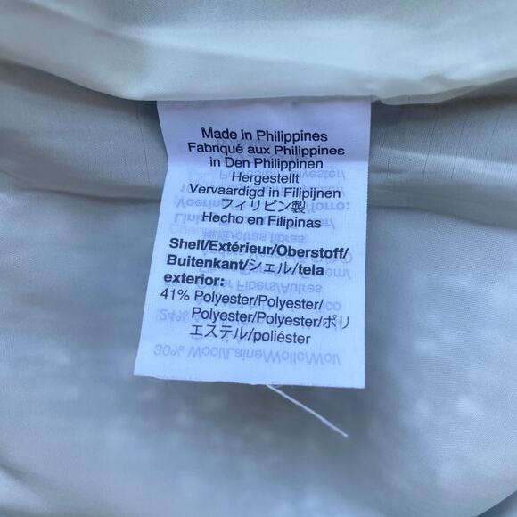 J.Crew Metallic Tweed Pencil Skirt Wool Blend Silver Gold White Gray Size 4 - Picture 9 of 10